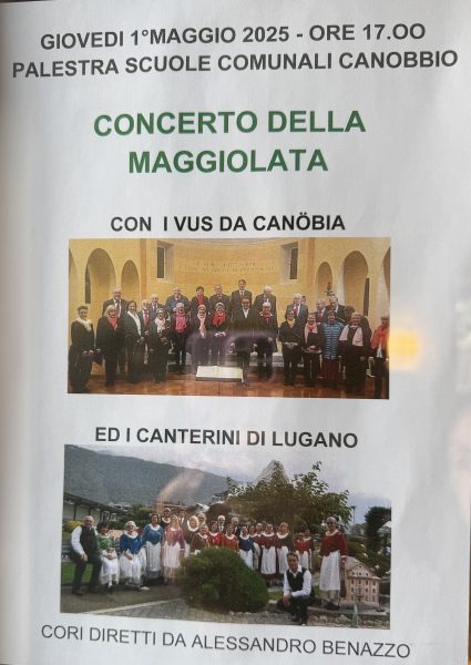 Concerto della Maggiolata - I Vus da Canöbia - Palestra scuole elementari ore 17:00