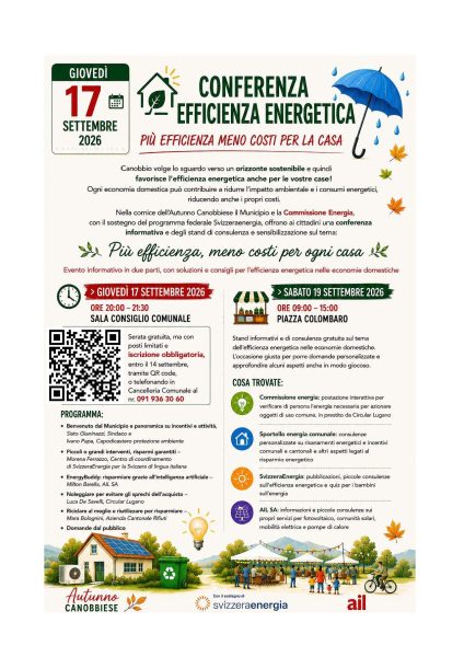 Conferenza efficienza energetica - Sala piano -1 Casa Comunale